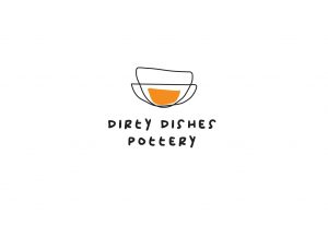 logo for Dirty Dishes Pottery Studio