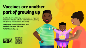 First birthday graphic for Latinx community
