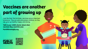 First birthday graphic for Queer Latinx community