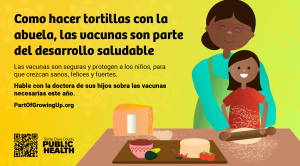 Tortilla making campaign graphic